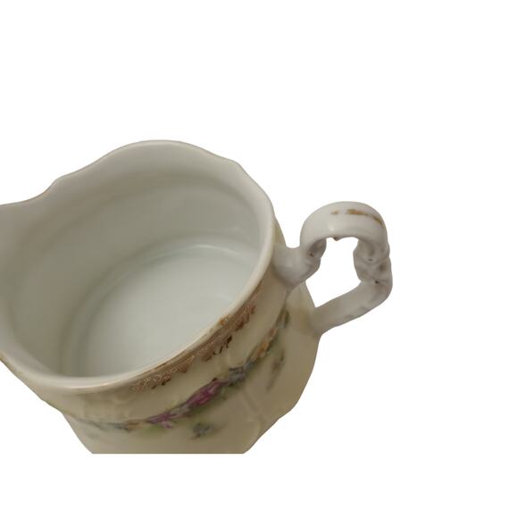 Carl Tielsch Germany Floral Porcelain Creamer And Sugar Bowl Set - Picture 6 of 7